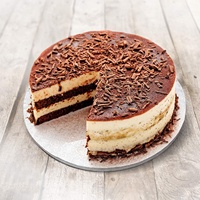 Base ronde en carton épais de 12 mm, robuste, de couleur blanche, pour gâteaux, avec bord lisse, plateau à gâteau