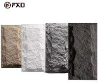Panneaux muraux en pierre PU personnalisés, revêtements muraux en pierre artificielle, feuilles de placage en pierre pour la conception de murs extérieurs, panneaux en polyuréthane, imitation roche culturelle