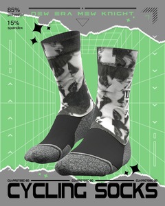 Venta al por mayor de calcetines de equipo de baloncesto de punto bordado personalizado logotipo personalizado deportes atléticos ciclismo calcetines Unisex <span class=keywords><strong>MTB</strong></span> ciclismo calcetines hombres - Product Image 2