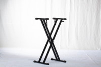 Soporte Doble para Teclado de Alta Resistencia, Trípode de Altura Ajustable para Escenario y Estudio, Compatible con Piano, MIDI, Sintetizador, Robusto y Portátil