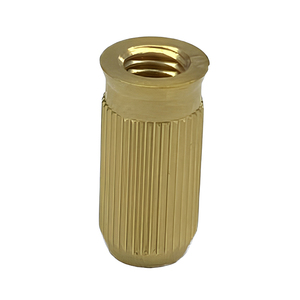 Pièces tournées CNC sur mesure, inserts moletés en laiton usinés sur tour CNC, inserts filetés en laiton pour accessoires de guitare - Product Image 2