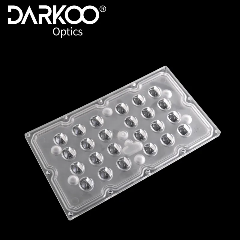 Darkoo lentilles optiques usine Led Module lentille 2835 3030 Led 60 degrés Led haute qualité Led Street Light lentille optique
