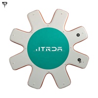Plateforme flottante gonflable JTRDA sur mesure pour marina, ponton flottant de 280 cm de diamètre pour yoga