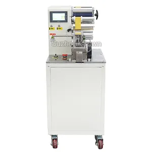 Wire labeling machine semi automatic label folding labeling machine for power cord