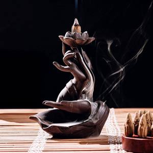 Encens en cône de sauge blanche et de palo santo, artisanal et naturel, écologique, biologique, pour l'aromathérapie et la méditation à domicile - Product Image 5