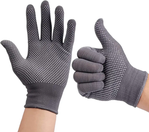 Guantes de punto de poliéster y PVC, manoplas punteadas, de nailon, para trabajo, de inspección manual, 13 Uds. - Product Image 5