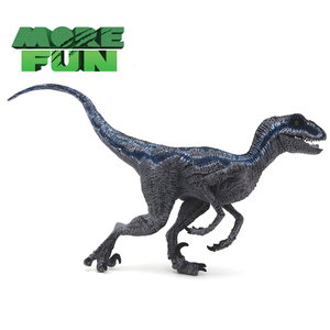 <span class=keywords><strong>Juguete</strong></span> de Dinosaurio de PVC, Realista y Ecológico, Figura de <span class=keywords><strong>Velociraptor</strong></span> Azul a Escala 1/60, Certificado por ASTM, Maternidad Temprana, OEM ODM - Product Image 1
