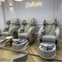 Fauteuil de salon spa de luxe multifonctionnel pour les ongles facile à nettoyer Fauteuil de canapé pédicure manucure redevance