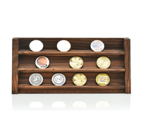Présentoir de médailles, support pour pièces de monnaie de collection, présentoir pour médailles, étui à pièces de monnaie, étagère de rangement en bois, support mural pour médailles