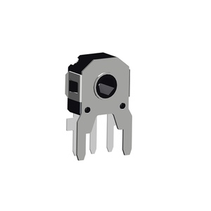 Encodeur rotatif avec broches de connexion, extrémité fendue, orientation verticale, boîtier métallique à 3 broches - Product Image 1