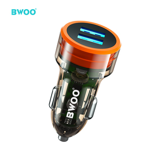 Cargador de Coche BWOO Nuevo con <span class=keywords><strong>2</strong></span> Puertos USB, Material <span class=keywords><strong>PC</strong></span>+ABS, Transparente - Product Image 3