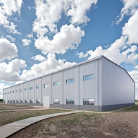 Structure métallique préfabriquée modulaire PEB, charpente portique préfabriquée en poutre H, structure en acier pour atelier industriel, entrepôt, bâtiment de bureaux