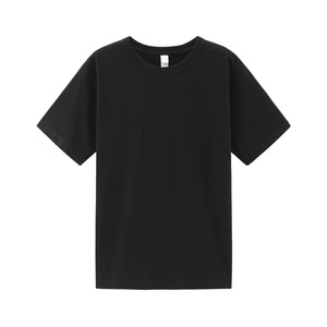 300 gram 100% katun kaus lengan pendek sejuk hitam dan putih tidak penyusutan berat pria - Product Image 3
