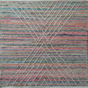 Alfombra Rectangular de Yute Tejida a Mano con Patrón Geométrico, Estilo Bohemio, Base de Algodón, para Decoración de Sala de Estar - Product Image 1