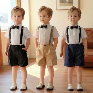 Bộ trang phục lễ cưới mùa hè 2024, bộ vest bé trai, trang phục chụp ảnh sinh nhật trẻ em, bộ đồ dự tiệc tối, quần áo trẻ em nam - Product Image 1