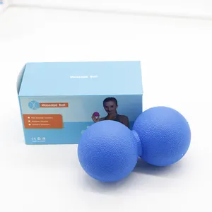 Peanut Yoga Neck Pain Lacrosse Rolling Roller Hard TPE Small Therapy Double Massage Ball