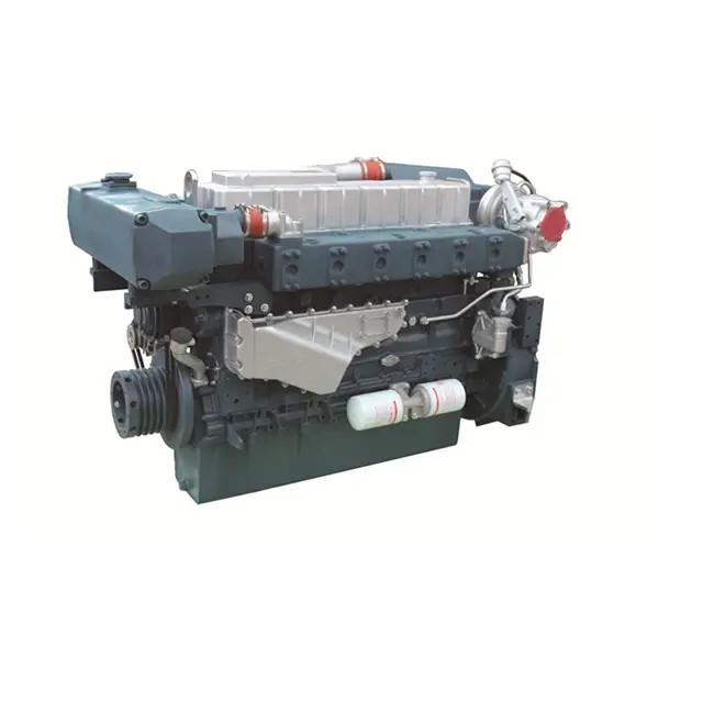 Orijinal 6 silindirli su soğutmalı 300HP 1500rpm YC6MK300C yuchai deniz dizel motor