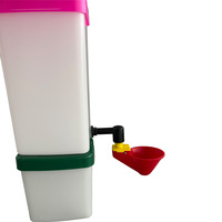 Tasse à eau de poulet avec bouteille 1L Kit d'abreuvoir automatique de tasse d'eau de poulet pour oiseau de Pigeon de volaille