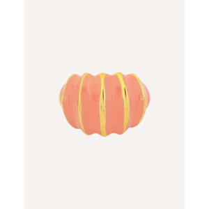 Bague ajustable YFB R450 à points colorés – Collection Printemps-Été – Bagues tendance en émail et acier inoxydable – Vente en gros - Product Image 3