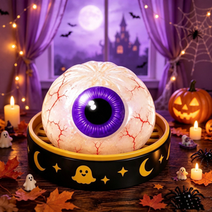 Boîte mystère d'Halloween avec figurines citrouille, fantôme et œil, texture souple à presser, pour collection et exposition saisonnières, Aucun avis pour le moment - Product Image 2