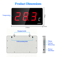 Termometer Digital Industri Paduan Aluminium Sensor Suhu Bawaan Presisi Tinggi Monitor Suhu Portabel Alat Uji Laboratorium Bengkel