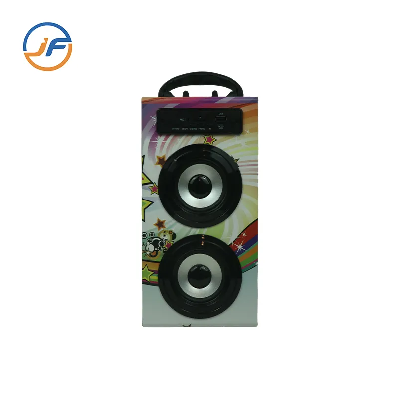 Subwoofer 1000mAh mikrofon Karaoke Bass 15M, Speaker nirkabel luar ruangan harga murah