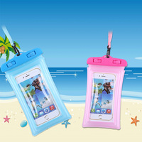 Housse de Téléphone Étanche, Sac Étui Sec Sous-Marin pour Smartphone, Pochette de Rangement Flottante avec Airbag, Protection IPX8 pour Téléphones Android Tactiles