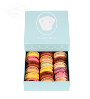 Haute Qualité Vente Chaude De Luxe Personnalisé De Qualité Alimentaire Rigide Biscuit Au Chocolat Macaron Stockage Cadeau Carré Boîte D'emballage En Papier