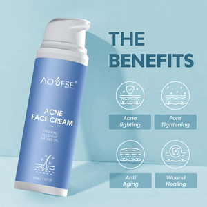 Crema para el acné más vendida, ingrediente de hierbas orgánicas, crema para espinillas de <span class=keywords><strong>piel</strong></span> suave e iluminadora para <span class=keywords><strong>piel</strong></span> grasa - Product Image 2