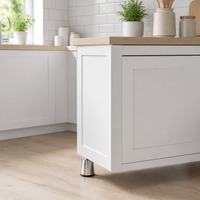 Pieds de table en acier doré brossé, supports de meubles pour canapé et projets d'aménagement intérieur
