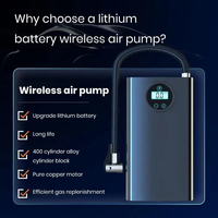 Car Tyre Inflator 150 PSI Portable Handheld Smart Digital Touch Screen Cordless Usb Automatic Tire Inflation Machine Air Pump