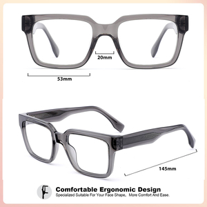 Bio-Degradable Acetate Optical Glasses European American Thick <strong>Frame</strong> Eyewear Manufacturer High Quality <strong>Eyeglasses</strong> - Product Image 2