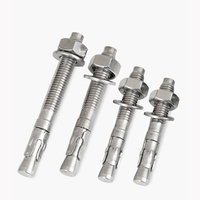 Vis d'expansion à ancrage par coin standard national, rivets en acier zingué avec rondelle pour réparation automobile et utilisation en ascenseur M8-M30