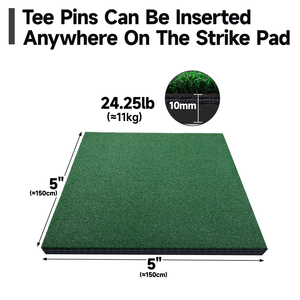 Tapete de Práctica de <span class=keywords><strong>Golf</strong></span> Grearth de 5x5 pies, con Inserto para Cualquier Posición, 4 Posiciones para Tees, Uso Comercial en Interiores y Exteriores - Product Image 6