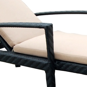 Playa Sol cama de mimbre piscina <span class=keywords><strong>solarium</strong></span> Patio cama de día de aluminio al aire libre Silla de playa - Product Image 2