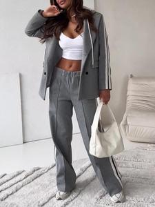 Nuevo Conjunto de Dos Piezas con Capucha y <span class=keywords><strong>Pantalones</strong></span> Anchos de Otoño Invierno - Product Image 6