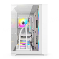 New Style Full Tower Gaming PC Case Three Tempered Glass Panels Steel Construction Supports ATX/Micro ATX/ITX Motherboards
