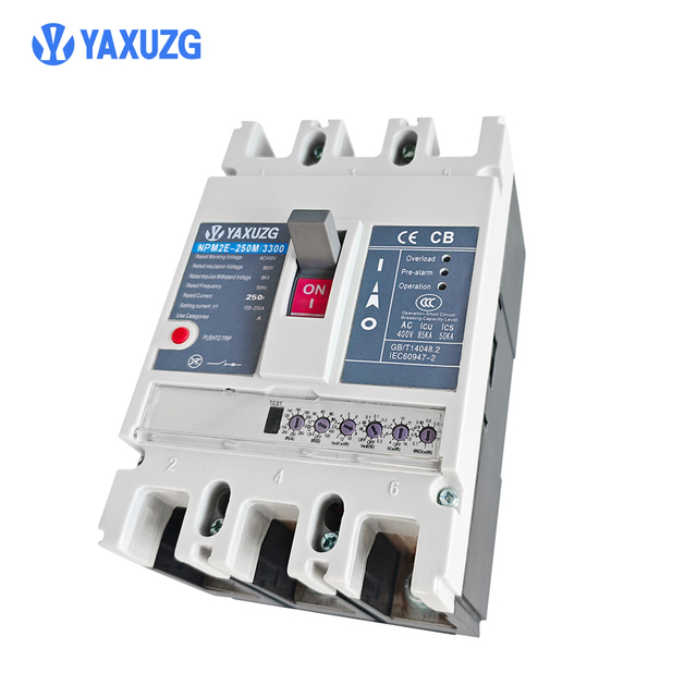 Best Quality Molded Case Circuit Breaker 250A Rated Current Copper Plastic for Industrial and  Household Use