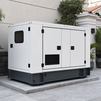 Groupe électrogène diesel silencieux de 25 kW pour alimentation de secours résidentielle LINGGE Triphasé 400V 50Hz avec ATS