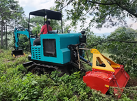 Nouvelle micro-rotoculteur agricole multifonctionnelle tout-en-un à entraînement par engrenages pour tracteur et pelle sur chenilles