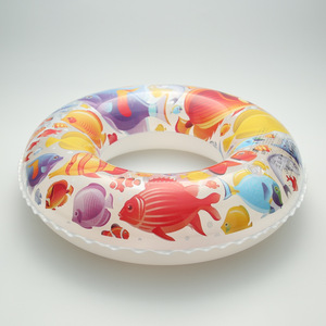 Colorful Fish Printing Swimming Ring 60 70 80 90 Cm Thickened PVC <b>Inflatable</b> <b>Float</b> For Child And Adult Water Sports - Product Image 3