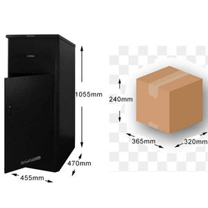 Boîte aux lettres en métal pour extérieur, boîtes aux lettres autonomes, commerciales, rurales, décoratives pour la maison, bureau, entreprise, boîte à colis - Product Image 5