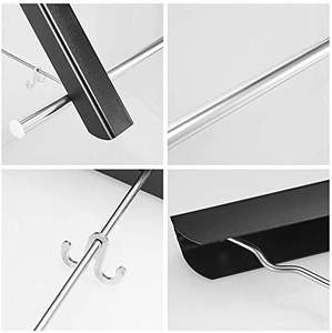 <strong>Wall</strong> <strong>Hung</strong> Aluminum Foldable Clothes Airer <strong>Drying</strong> <strong>Rack</strong> Laundry Hanger for Indoor Outdoor Home - Product Image 5