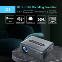Vidéoprojecteur Intelligent XNANO X1 Android 9 Beamer Vidéo LCD 8K Full HD 1080P pour Extérieur et Home Cinéma 4K