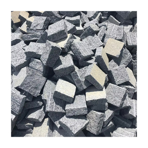 G654 Đen Granite đá cuội ngoài trời pavers đá đường lái xe giá rẻ lát đá Granite giá khối giá - Product Image 1