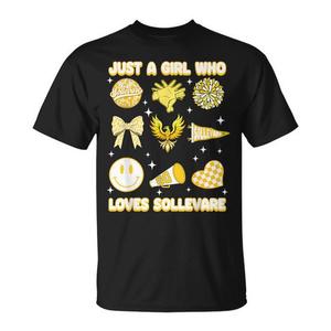 Camiseta Just A Girl Who Loves Sollevare, camiseta promocional unisex negra - Product Image 1