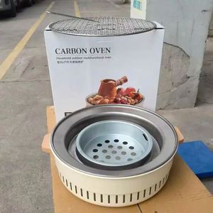 Réchaud à charbon portable pour la maison, le camping, les pique-niques, la cuisson en extérieur et en intérieur, le barbecue et la préparation du thé - Product Image 3