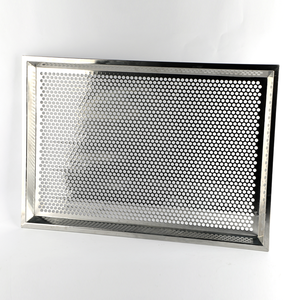 M8x20สุนัขการคายน้ำ600*400มม. ตัวเชื่อมต่อแบบไขว้ขอบล็อคแบบมีรูพรุนถาดครึ่งพิมพ์ลายผลิตในปากีสถาน - Product Image 2