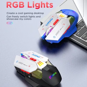 하이 퀄리티 RGB PC 게임용 마우스 Souris Sans Fil 무선 충전식 2.4G 유선 마우스 10000 Dpi 매크로 E 스포츠 게임용 마우스