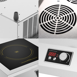 Table de cuisson électrique haute puissance 3500W 220V, équipement de cuisine commercial, cuisinière à induction en acier inoxydable pour la cuisine des restaurants - Product Image 6